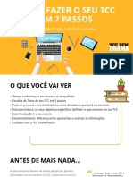 Como Fazer o Seu TCC em 7 Passos PDF