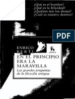 Berti - El Principio Era La Maravilla. Las Grandes Preguntas de La Filosofía Antigua