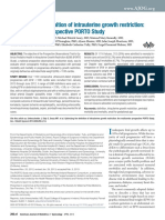 Optimizing The Definition of Intrauterine Growth Restriction: The Multicenter Prospective PORTO Study