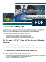 The MPM™ Training Style