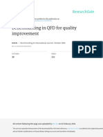 Benchmarking in QFD For Quality Improvement PDF