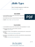 Syllable Types