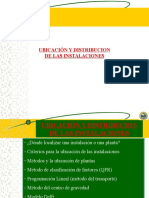 Ubicacion y Distribucion de Instalaciones