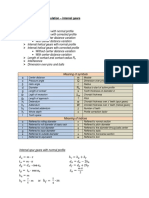 Formulas For Gear Calculation - Internal Gears PDF