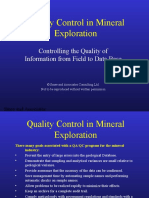 Quality Control in Mineral Exploration