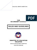 Rules and Guidelines: FOR Secondary Schools