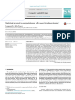 Statistical Geometric Computation On Tolerances For Dimensioning