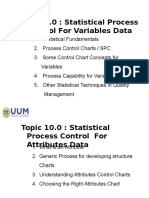 Topic 9.0: Statistical Process Control For Variables Data