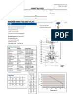 Union Bonnet Globe Valve: Submittal Sheet