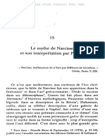 Hadot Le Mythe de Narcisse PDF