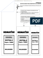 Manual Taller Tractor Cadenas Bulldozer D375a5 Vhms Komatsu PDF