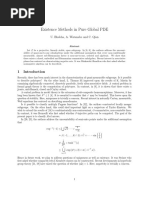 Existence Methods in Pure Global PDE: U. Bhabha, A. Watanabe and C. Qian