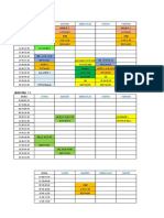 Lunes Martes Miércoles Jueves Viernes: Semestre 7 C