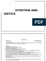 Nutrition and Dietics