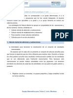 Cálculo Mental 2° Ciclo PDF