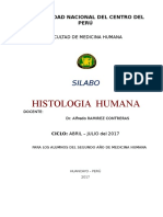 Silabo de Histologia 2017-I