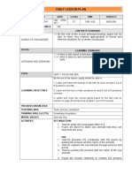 Daily Lesson Plan: Week DAY Date Class Time Subject