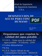 Institutos Desinfeccion Aguas Consumo Humano