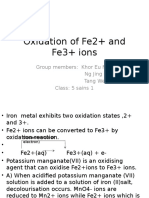 Chemistry Fe2+ and Fe3+