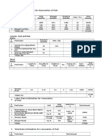 1 Material Estimation For Renovation of Pati: Brick Works