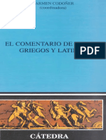 El Comentario de Textos Griegos y Latinos (Carmen Codoñer) PDF