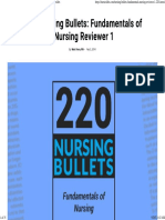 220 Nursing Bullets Fundamentals of Nursing Reviewer 1 - Nurseslabs