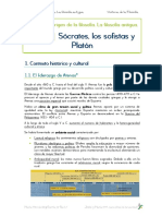 FILOSOFÍA - T2. Sócrates, Los Sofistas y Platón PDF