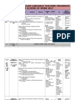 KSSM Form 1 English Language Teaching Organiser The Scheme of Work 2017