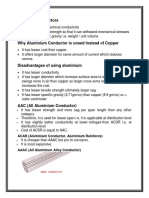 Overhead Conductors: ACAR (Aluminium Conductor, Aluminium Reinforce)