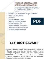 Ley Biot Savart