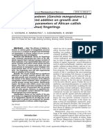 Effect of Mangosteen (Garcinia Mangostana L.) Extracts As A Feed Additive On Growth and Hematological Parameters of African Catfish (Clarias Gariepinus) Fingerlings