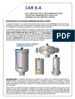 Some Technical and Practical Recommendations About Pulsation Dampeners in Circuits With Dosing or Volumetric Pumps