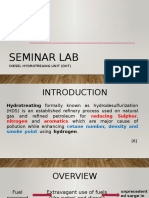 Seminar Lab: Diesel Hydrotreaing Unit (DHT)