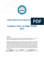 Guidance Notes On High Tensile Steel: Tanker Structure Cooperative Forum