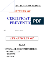 Certificat de Prévention - Stockage Des Hydrocarbures-GZ - TE