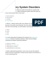 Respiratory System Disorders