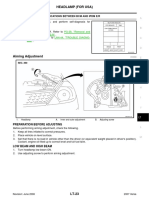 Headlamp Adjustments 2007 Nissan Versa
