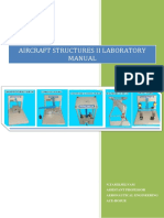 Aircraft Structures II Laboratory Manual With Model Calculations and Graphs