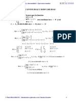 Problemas de Continuidad Y Derivabilidad