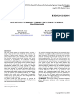 Elastic-Plastic Analysis of Profile Evolution in Cylindrical Roller Bearings