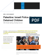 Palestine - Israeli Police Abusing Detained Children - Human Rights Watch