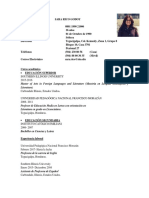 Sara Rico CV Actualizado