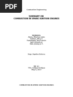 Combustion in Spark Ignition Engine