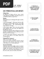 My Personal Journey: Objective