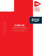 CYPE 3D - Memória de Cálculo