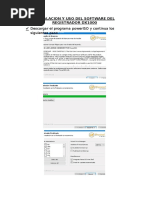 Instalacion y Uso Del Software Del Registrador Dx1000