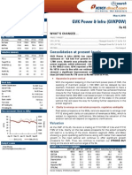 GVK Power & Infra (GVKPOW) : Consolidation at Present Levels