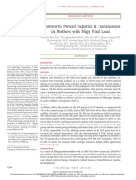 Tenofovir To Prevent Hepatitis B Transmission in Mothers With High Viral Load