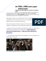 Reglas Resumidas Baloncesto