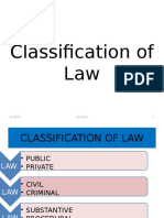 Classification of Law